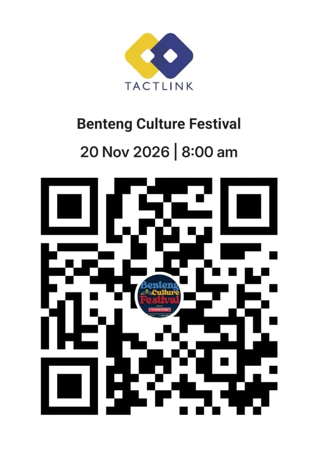 QR Code check-in BCF 2026 di TactLink